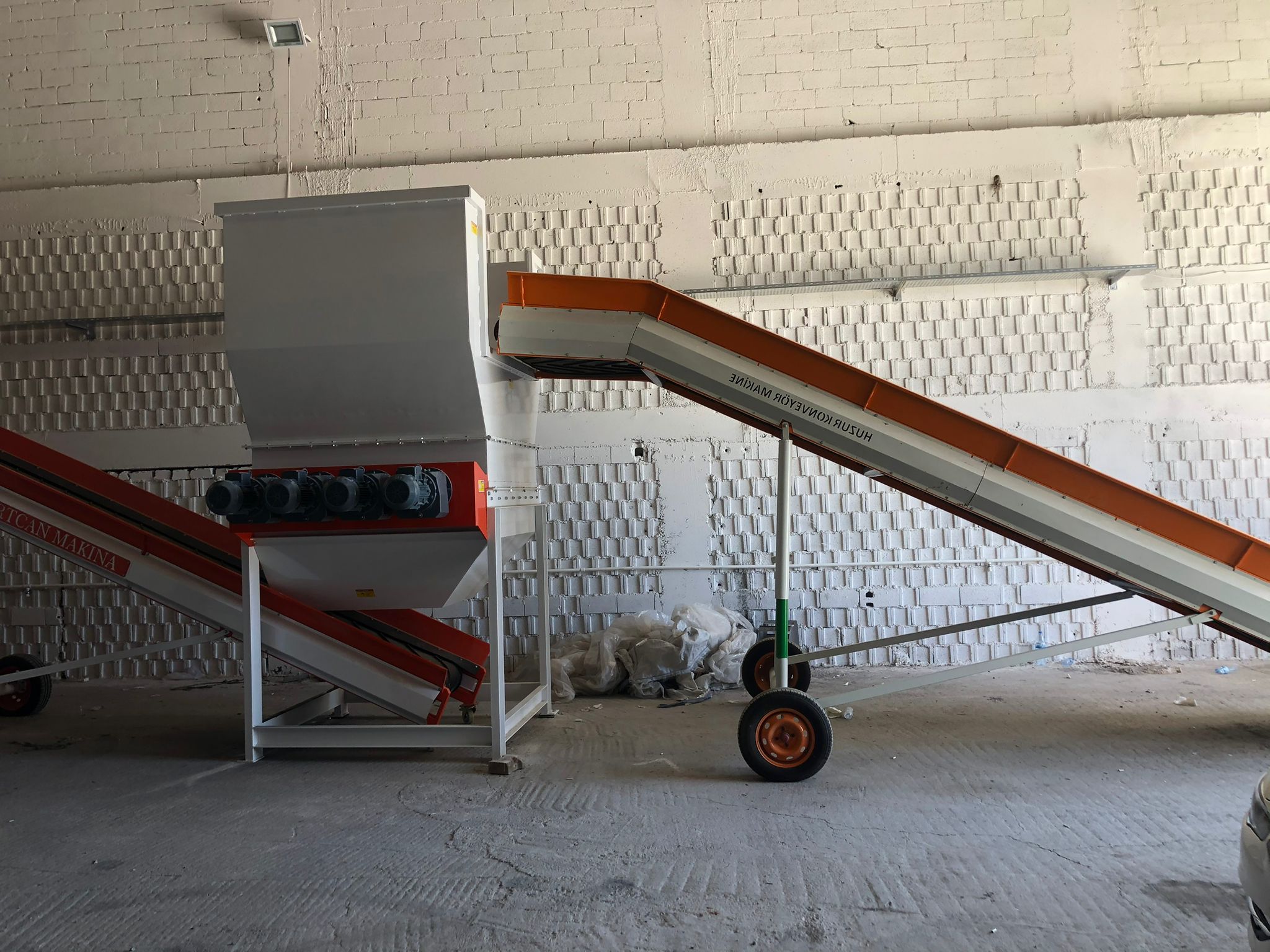 Bale opening system unit